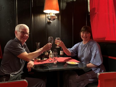 Cheers to Lora & Jim! (John Patterson descendants)