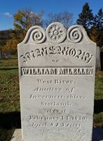 William McLellan gravestone at Durham Cemetery