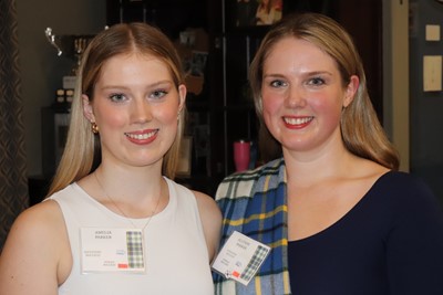 Amelia Parker (fiddle player & actor) and Ally Parker (highland dancer) performed at many Hector celebration events